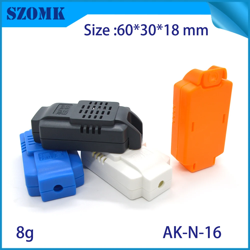 

electronics diy project box (1 piece) 60*30*18mm szomk plastic enclosure humidity sensor box electronics pcb enclosure box