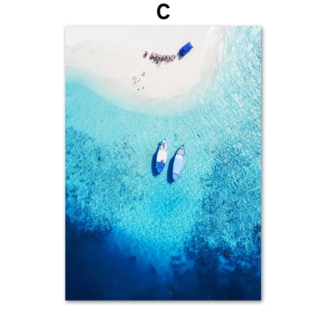 Azure-Blue-Sea-Beach-Tree-Ship-Landscape-Wall-Art-Canvas-Painting-Nordic-Posters-And-Prints-Wall.jpg_640x640 (2)