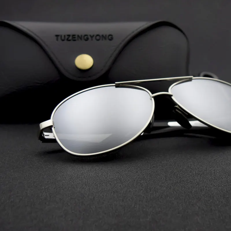 2019 New Men Women Polarized Sunglasses Aviator Metal Glasses locomotive Eyewear