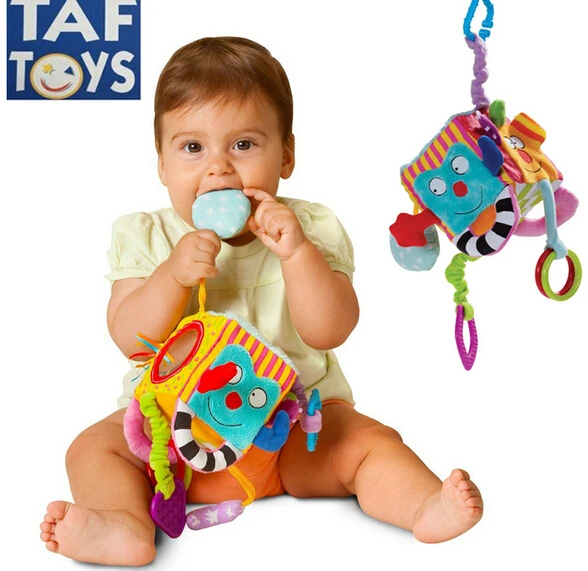 Кэндис Го! Новое поступление красочные TAF одежда для малышей блок погремушка Multi-Touch Монстр закидонами Cube детские развивающие игрушки 1 шт