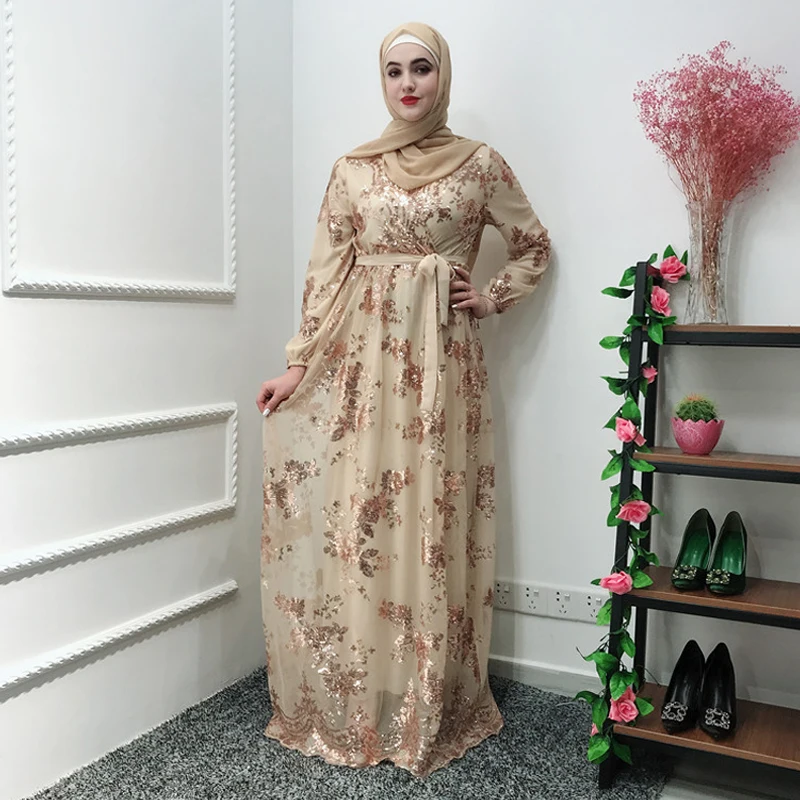 Мусульманская кружевная вышивка Bronzing abaya полное платье кардиган-кимоно длинные халаты Jubah Ближний Восток Eid Рамадан Исламская одежда