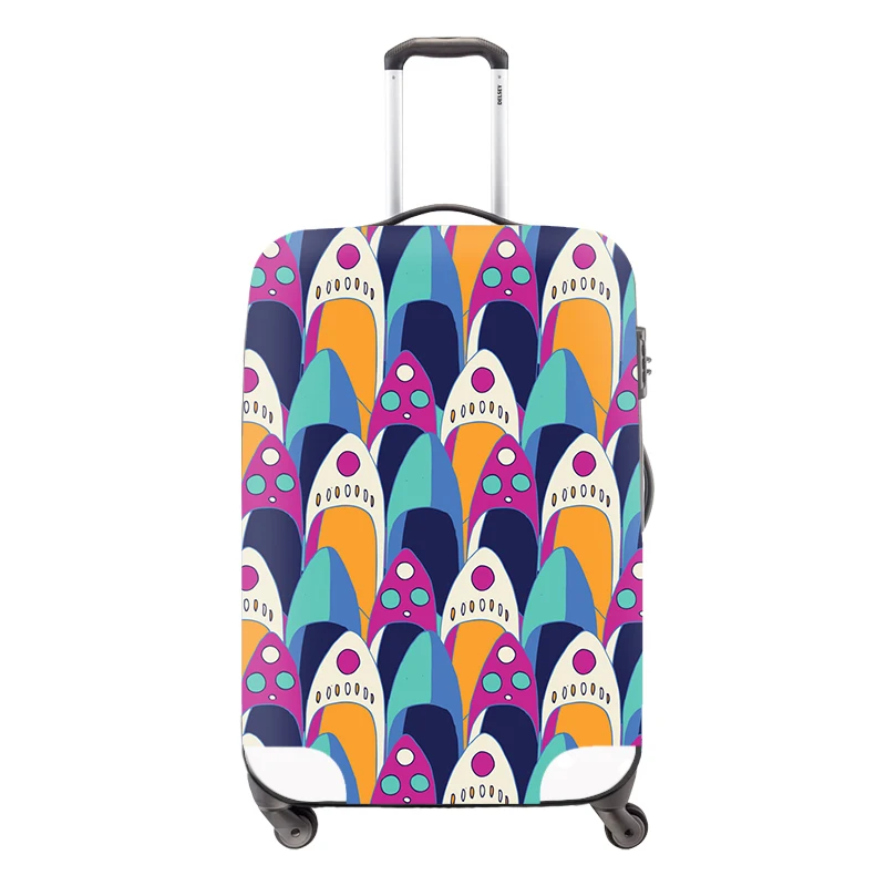 Модные художественные Лоскутные дорожные аксессуары с колесиками водонепроницаемые чехлы для багажа для 18-30 дюймов чемодан пылезащитный чехол