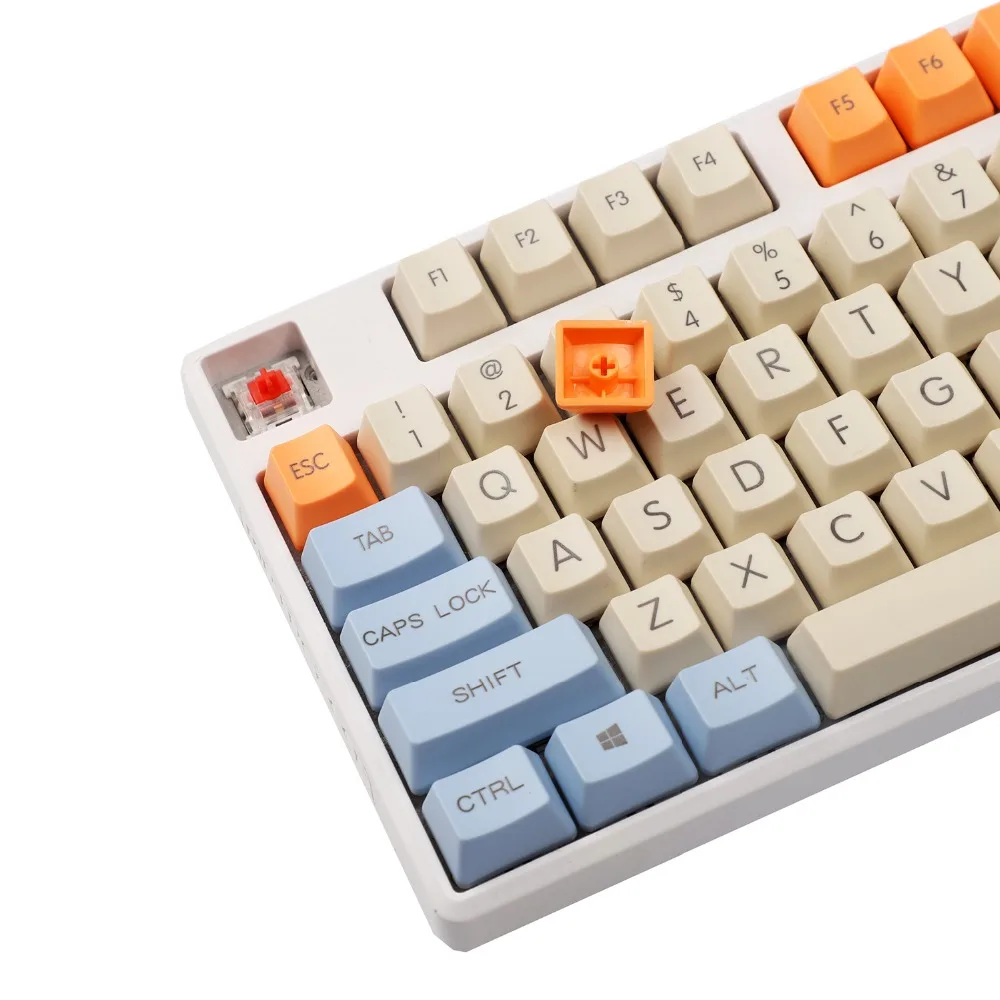 YMDK Godspeed Топ Печать толстые PBT Mac ключи OEM профиль колпачки подходят для стандартных ANSI 61 TKL 108 MX механическая клавиатура