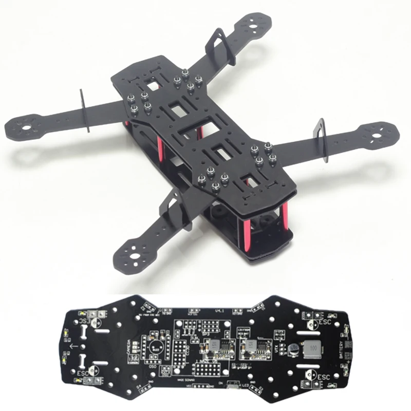 On Sale QAV250 Frame Quadcopter kit Mini 250 FPV RC Glass Fiber H250 Drone Frame Kit with Power