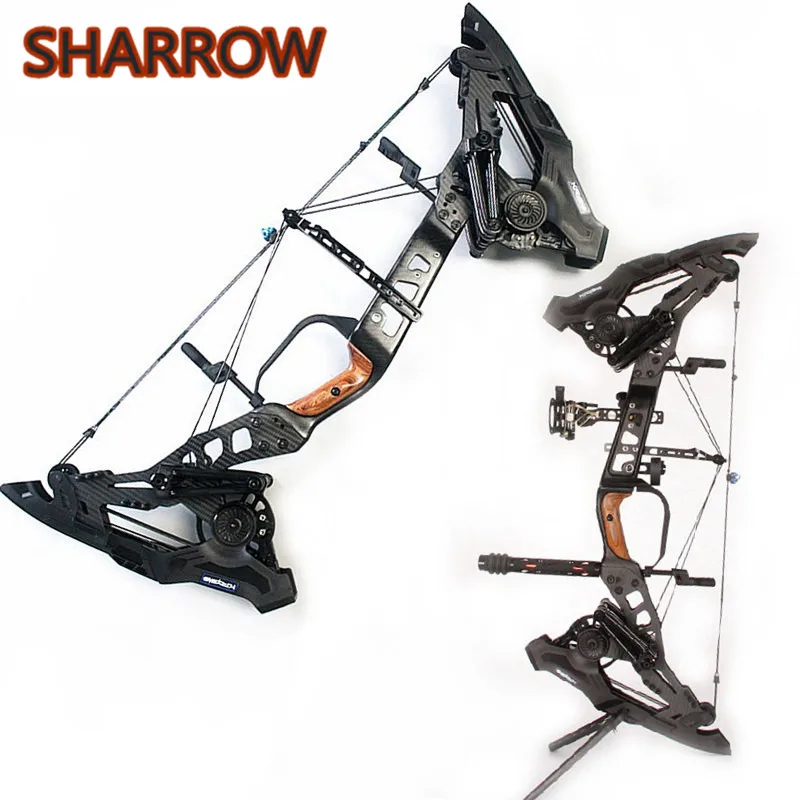 US $1.264.36 1Pc 32 215lbs80lbs Archery Compound Bow Steel Ball Dual Use Lss Rubber Band Beast 330460FPS For Outdoor Hunting Shooting