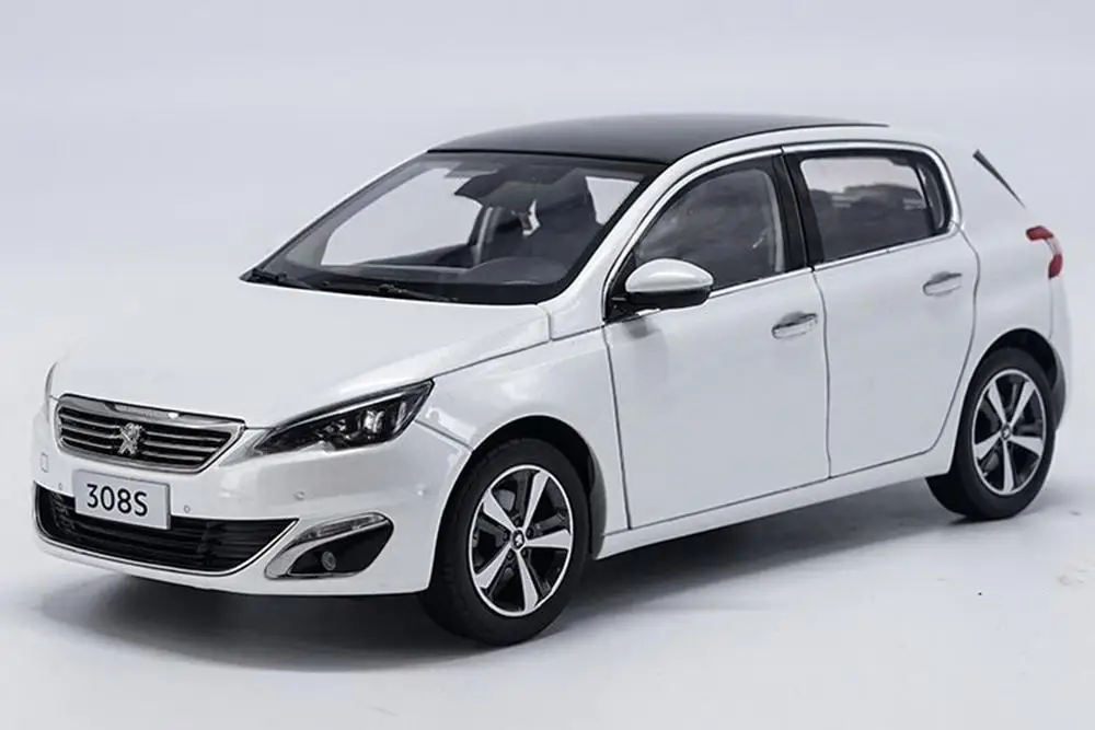 1/18 весы peugeot 308S 2015 белые литые машины модельные игрушки, коллекционные