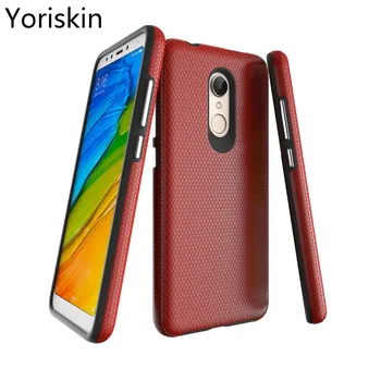 

For Redmi Not 5 Dual Layer Impact Phone Case For Xiaomi Redmi note 5 Shock Resistant Slim Cover With Car Magnetic Holder Case