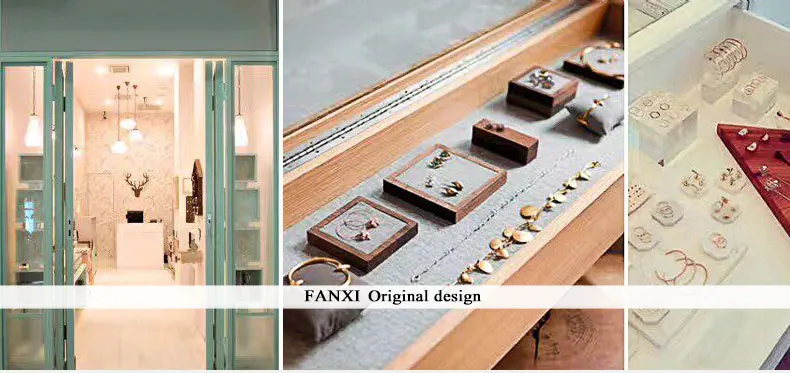 FANXI Новый твердой древесины 12 Сетки Jewelry Дисплей Лоток часы Браслет Организатор с микрофиброй вставки 2 цвета Варианты