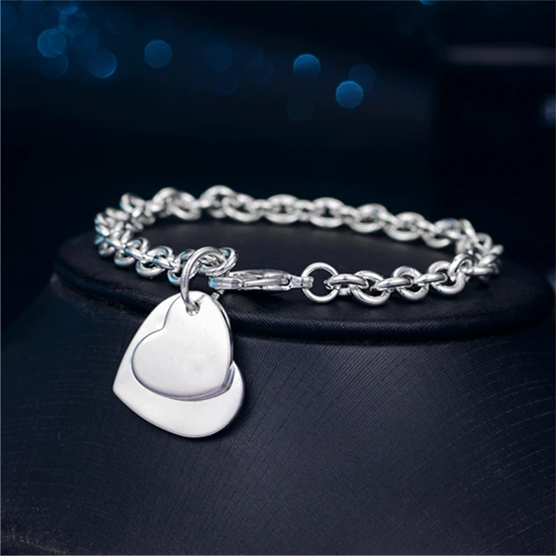 Модные очаровательные женские браслеты в форме сердца Femme Charm для женщин пряжка с