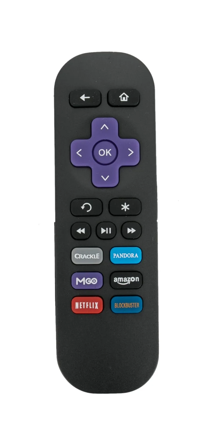 

New Remote Control with 6 Channel Shortcut Buttons for Black Roku 1/2/3/4(HD, LT, XS, XD)-NOT Support Roku Stick or Roku TV