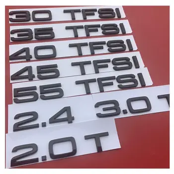 

ABS Plastic Glossy Black 30 35 40 45 50 55TFSI 2.4 3.0T 2.0T Emblem Badge