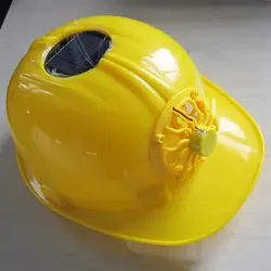 Классический шлем безопасности солнечной энергии жесткий вентилируемый головной убор охлаждающий вентилятор восхитительный дешевый и