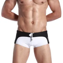 Марка SEOBEAN быстросохнущей купальной Мужские шорты для купания бикини Гей пениса сумка классический цвет соответствия Пляжные штаны плавки