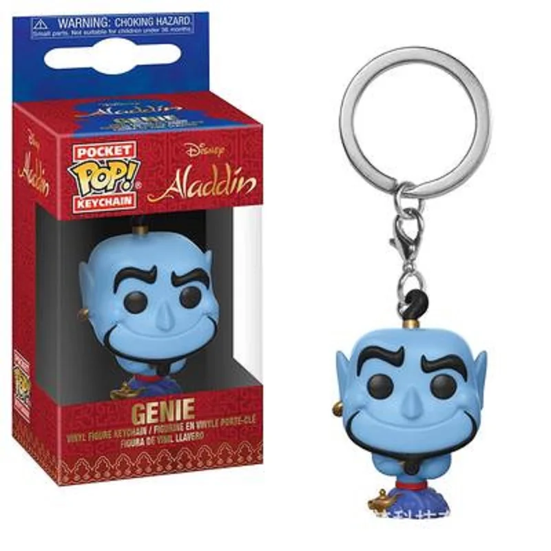 Funko Pop Aladdin тема Genie Abu брелок карманная виниловая кукла брелоки забавные экшн и