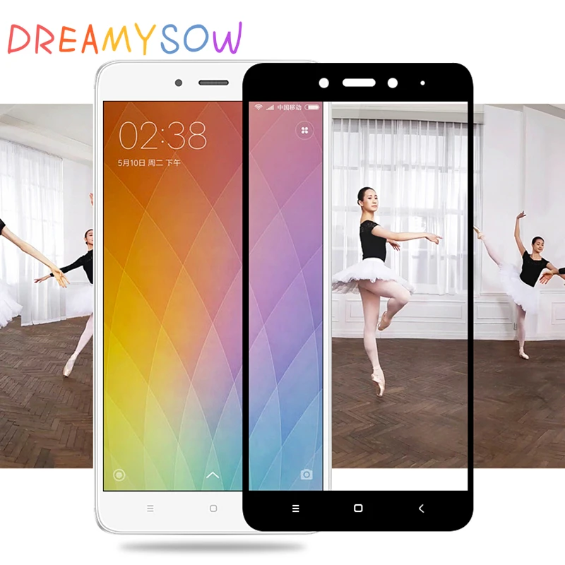 DREAMYSOW Real Tempered Glass For Xiaomi Redmi Y1 4X 4A 4