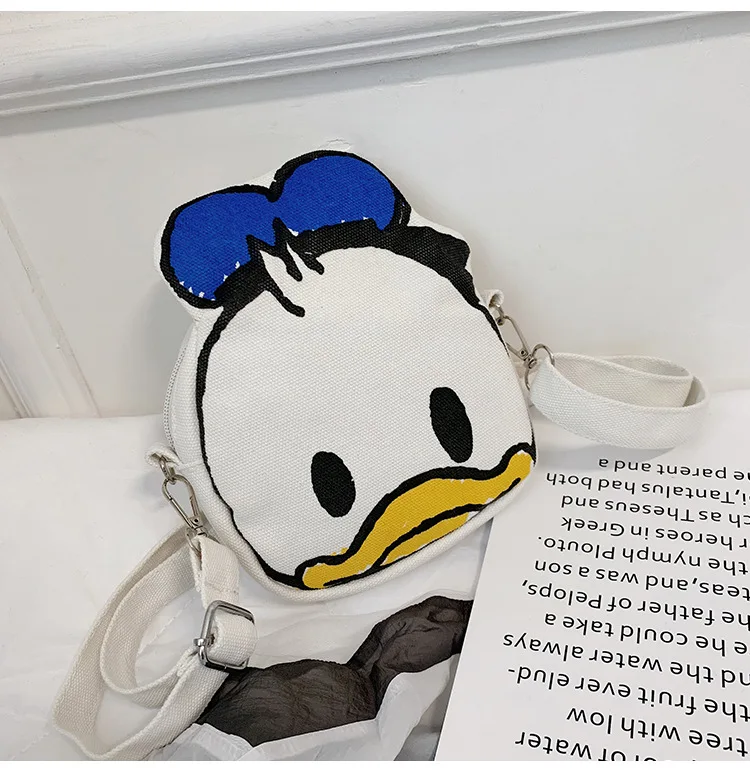 Disney Mickey mouse children cartoon canvas bag girl boy messenger shoulder bag new minnie bag lady Donald Duck handbag