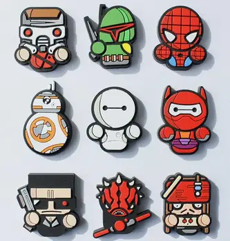 

New 20 pcs cartoon mix superhero Planar PVC Embellishment Decor Flat back Decor, DIY Making A-38