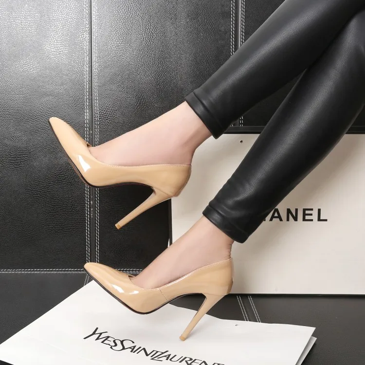 Big Size 11 12 13 14 15 16 17 ladies high heels women shoes woman pumps Pointed Package the heel Fine with Single shoes