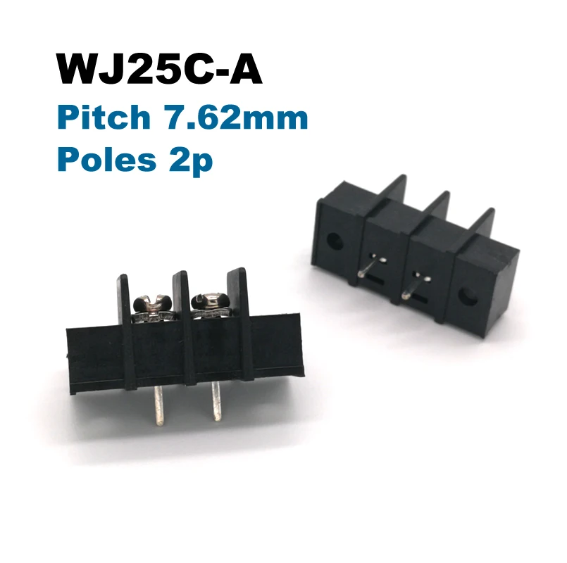 5 шт. шаг 7 62 мм барьер PCB клеммный блок прямой 2/3/4/5/6/8Pin morsettiera разъемы с винтовыми
