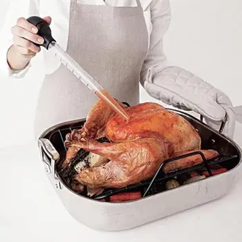 

30 Ml Kitchen Cooking Gadgets Turkey Oil Dropper Chicken Barbecue Food Baster ClearTube Pipe