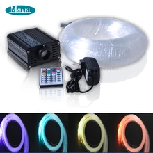5000 h 12 В DC 16 Вт RGB светодиодный Оптическое волокно полупрозрачные бетона light 160 шт. 2 смешанные волокна звезды 28 ключи пульта дистанционного управления