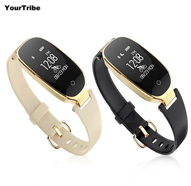 

S3 Smart Bracelet Heart Rate Monitor Alarm Clock Waterproof Fitness Watch Tracker Pedometer Step Counter Smart Wristband black
