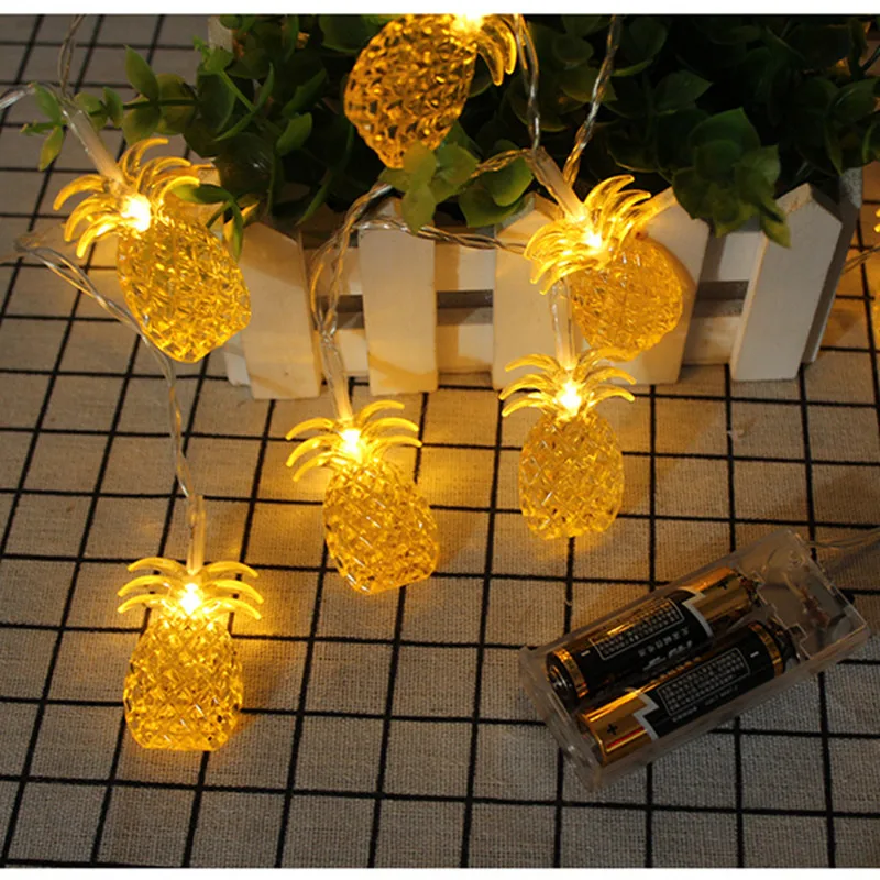 

Christmas Decorations 1 M 10Led Pineapple Cactus String Lights Garlands Ornaments Christmas Decorations for Home New Year 2020