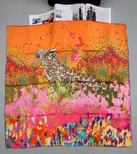 Elegant Square 14MM 100% Twill Silk Scarf TWIC-89111A