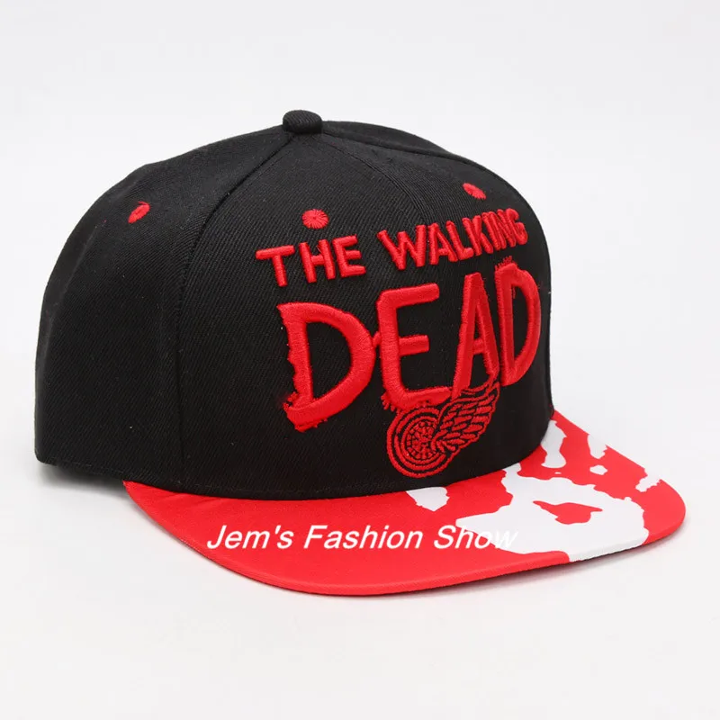 The Walking Dead шляпа Регулируемый Бейсбол шапки холст вышивка хип-хоп Snapback Зонт Шапки