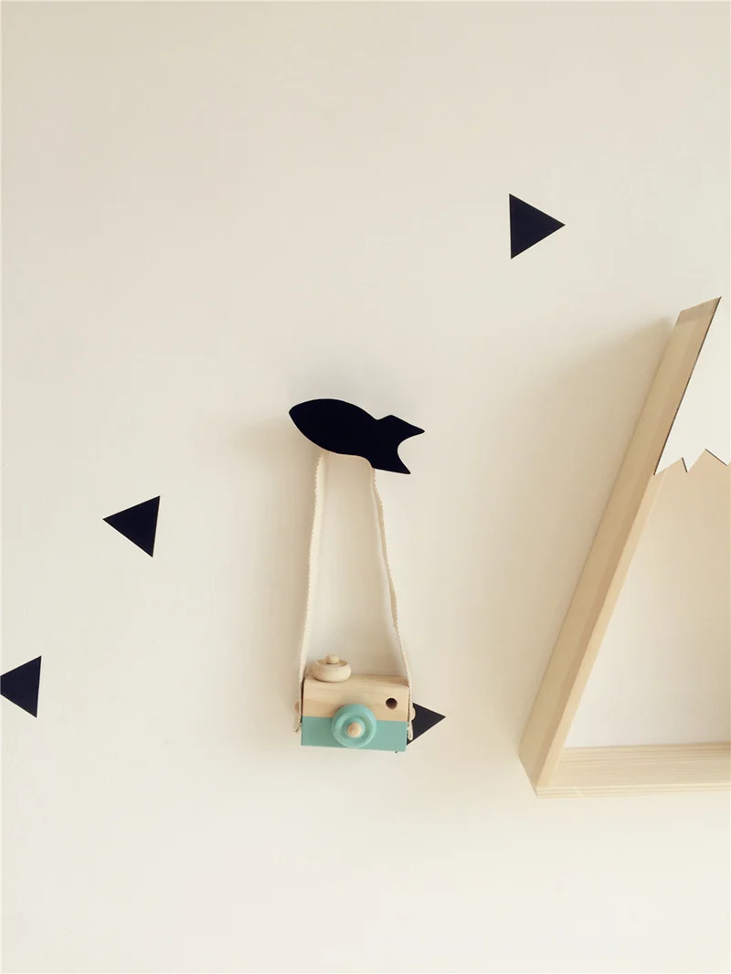 C скандинавские прекрасные ракета деревянные крючки и вешалка для одежды крючки для детской комнаты украшения стены для детской комнаты дружественные Крючки для вешалки