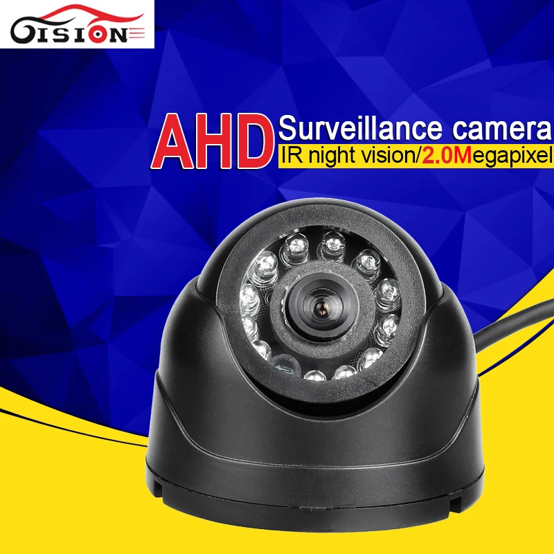 

DC12V Mini Plastic Dom Camera 2.0MP HD AHD Bus Camera IR Night Vision 4 Pin /AV/BNC Interface For Choose Vehicle AHD Camera