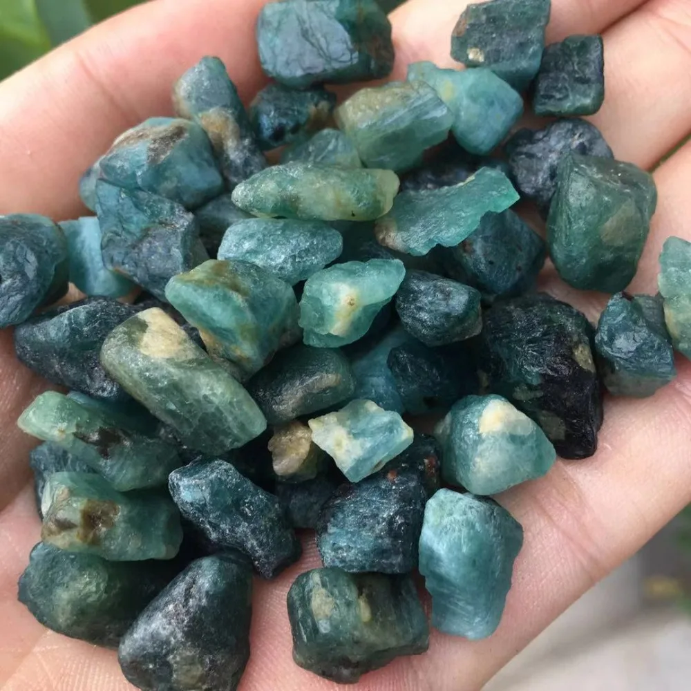 

50g Natural Emerald stone green gemstone for jewelry making healing crystals meditation Rough Gemstone Specimen