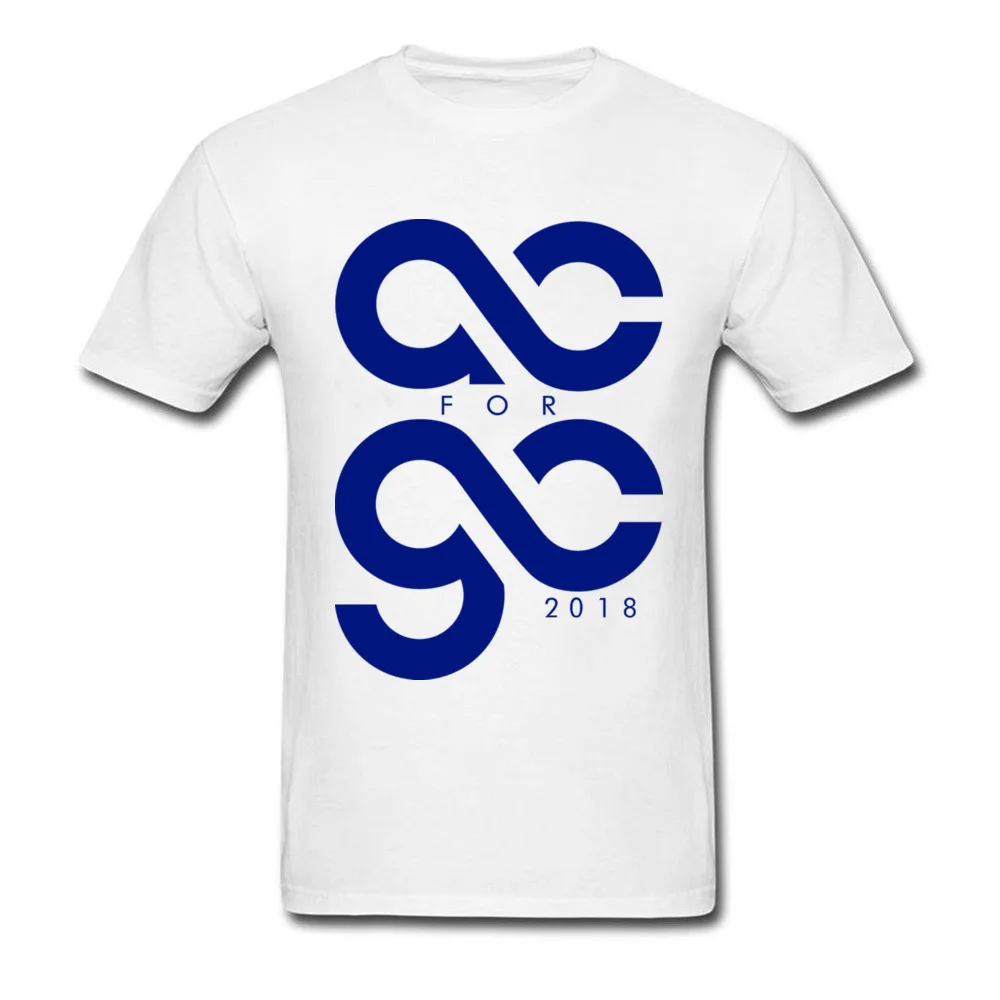 Funny T-Shirt Prevalent Round Collar AC for GC 2018 100% Cotton Man Tops Shirt Summer Short Sleeve Tee-Shirts Drop Shipping AC for GC 2018 white