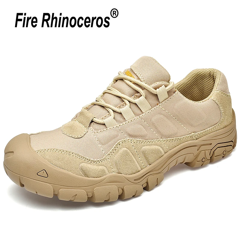 

Outdoor Hunting Boots Men Waterproof Hiking Shoes Tactical Combat Army Safty Training Sneakers Trekking Winter Canvas Shoes