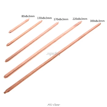 

Pure Copper Tube Tubing For Computer Laptop Cooling Notebook Heat Pipe Flat or Round 80/130/170/220/300mm Optional