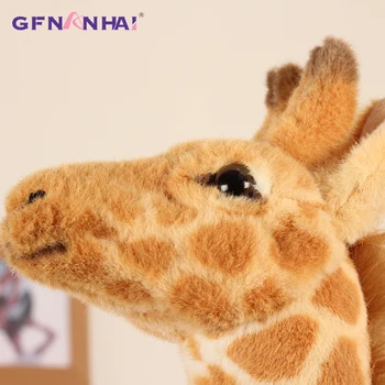 60 120CM Giant size Simulation Giraffe Plush Toys Cute Stuffed Animal Soft Real Life Giraffe