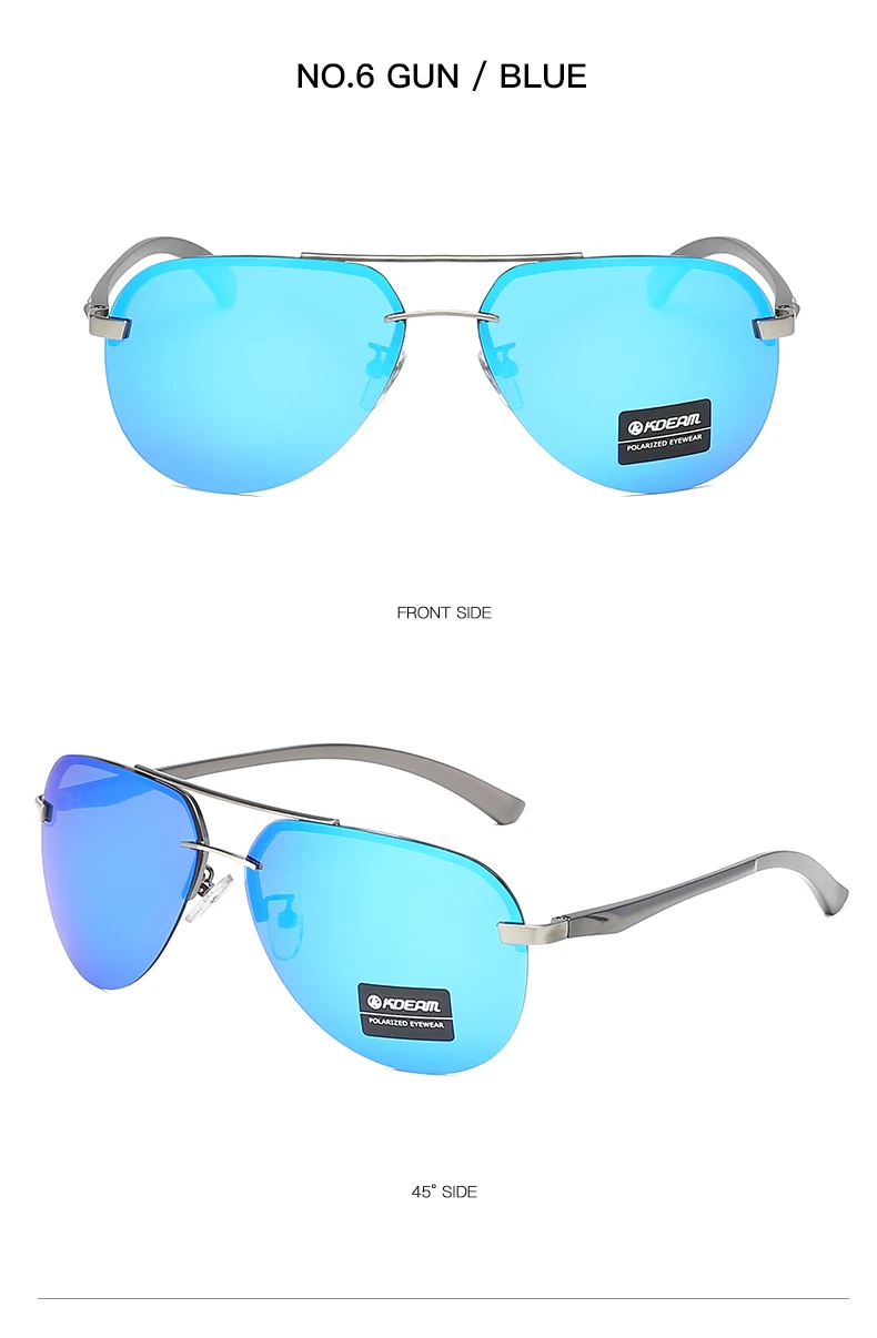 KDEAM, мужские винтажные алюминиевые HD поляризованные солнцезащитные очки, Классические брендовые солнцезащитные очки с покрытием, линзы, очки для вождения для мужчин/женщин
