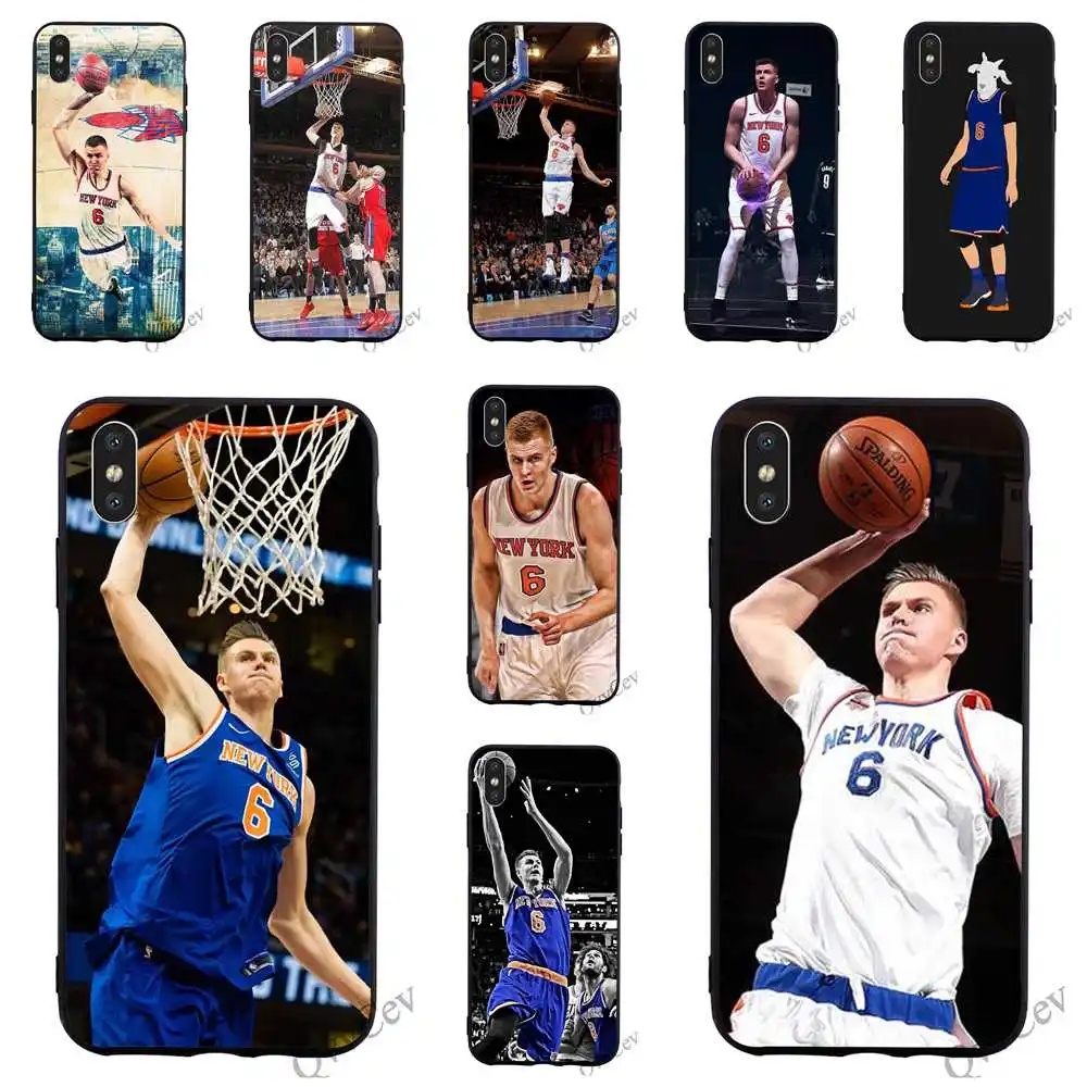 

Hybrid Kristaps Porzingis Phone Cover for iPhone Xs Case Max X 6 6S XR 8 Plus 7 5S 5 SE Covers Skin
