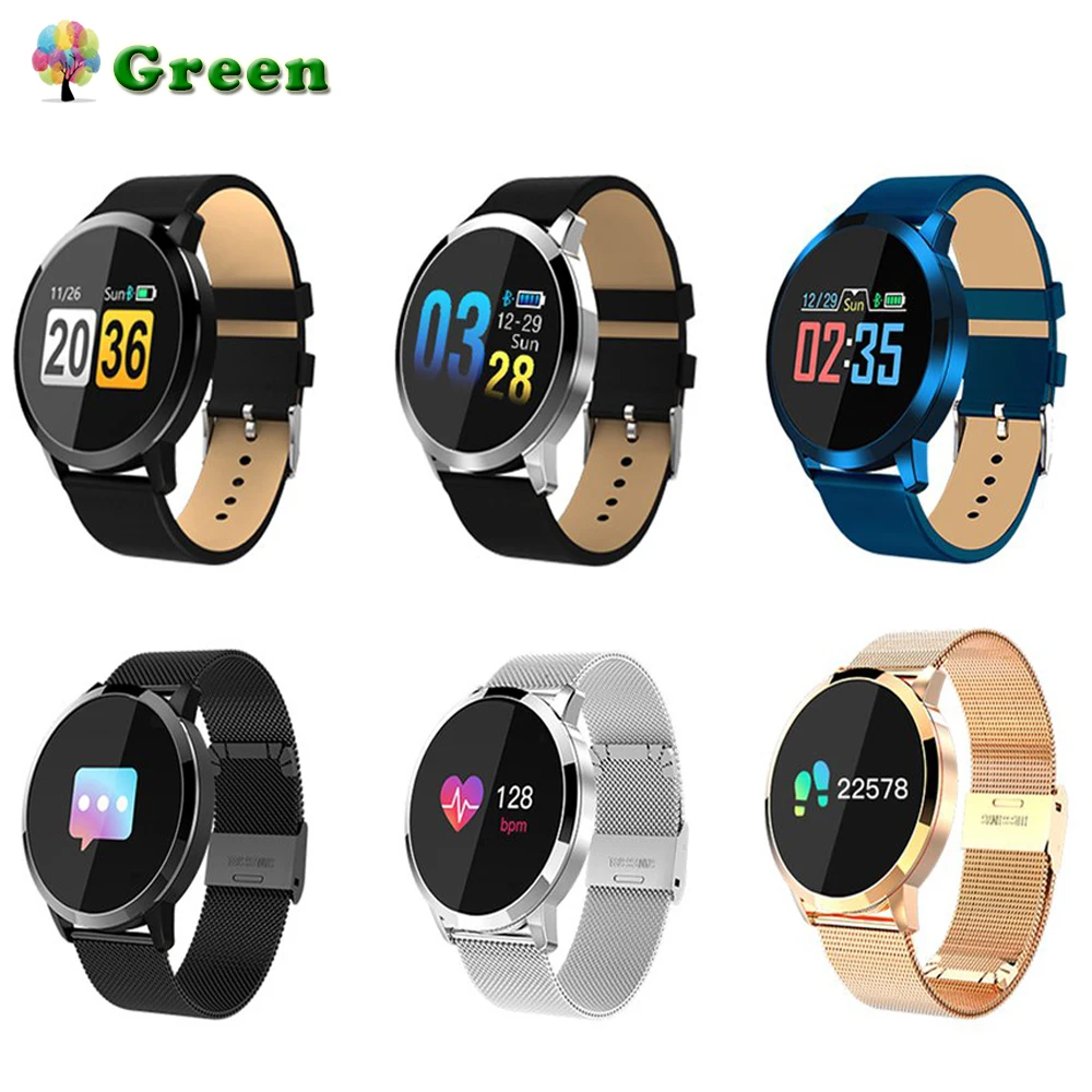 

Q8 Sports Smart Bracelet Color Screen Smartwatch Waterproof Bluetooth Heart Rate Blood Pressure Monitor Wrist Watch