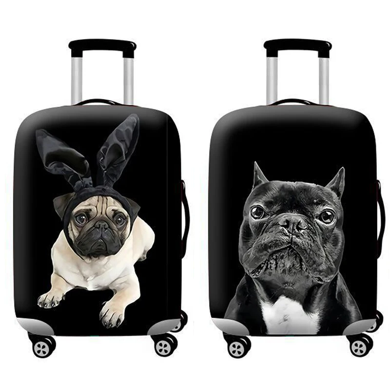 Travel Accessories Luggage Cover Suitcase Protection Set Baggage Dust Trunk Trolley Case Elasticity Bulldog Pattern huismerk kopen in de aanbieding Travel Accessories Luggage Cover Suitcase Protection Set Baggage Dust Trunk Trolley Case Elasticity Bulldog Pattern huismerk kopen in de aanbieding