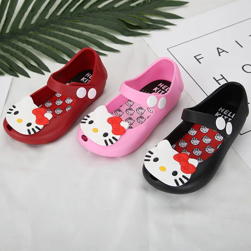 Sandalias de jalea para niñas, sandalias Hellokitty para niñas, sandalias  de princesa con boca de pez, zapatos cómodos, zapatos suaves para niñas| Sandalias| - AliExpress