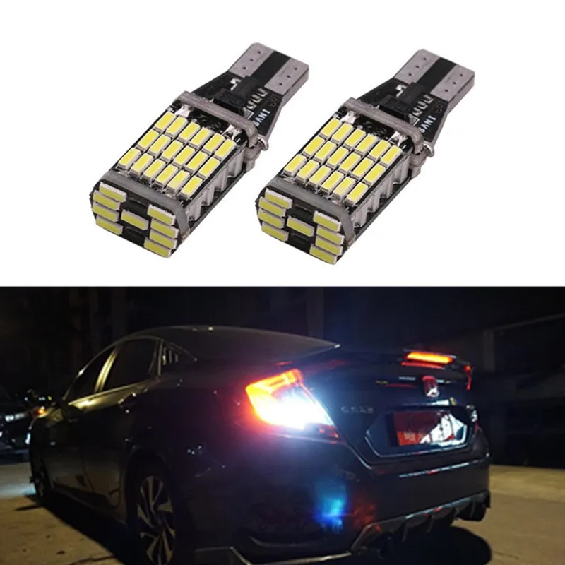 

car led For Honda CivicT15 LED Error Free 912 W16W LED Bulbs European Cars or For 2006-2016 Honda Civic Backup Reverse Light