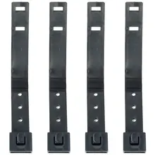 4 pçs curto tático molle sistema 3 Polegada malícia clipes cinta universal para kydex coldre faca bainha molle acessório preto