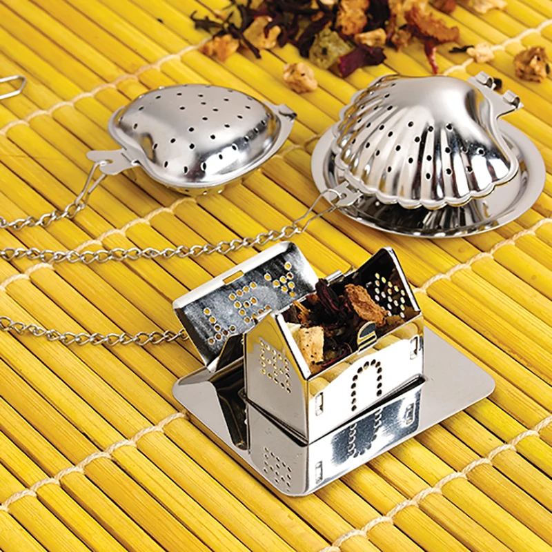 Stainless Steel Tea Filter Portable Tea Maker Silver Stainless Mesh