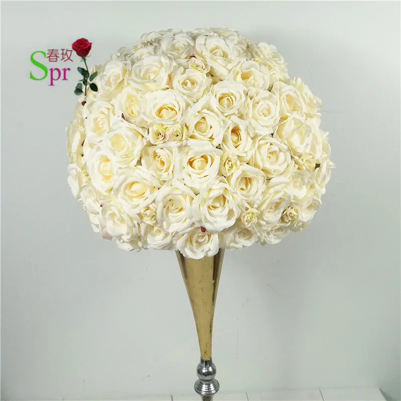 

SPR wedding table center flower ball road lead artificial flore centerpiece wedding backdrop flower decoration
