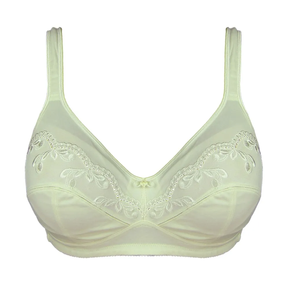 

Women bra Unlined Lou empty embroidered wire free Plus size Sleep brassiere Style Free Shipping 30-46 B/C/D/DD/DDD/E/F NO.8162