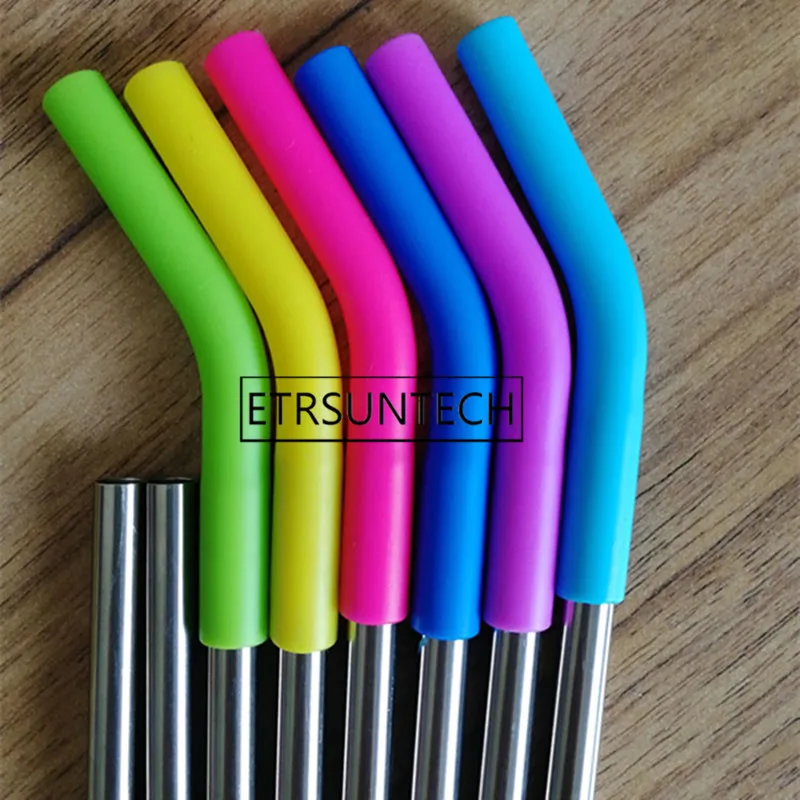 

1000pcs Food Grade Silicone Tips for 6mm 8mm Stainless Steel Straws Anti-scald /Cold Straw Cover Multicolored Straw Caps
