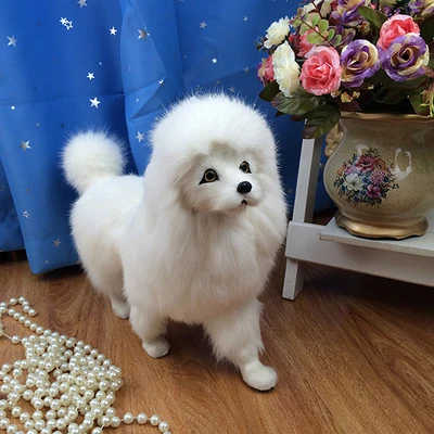 Simulation Plush Animal Toys Stuffed dog Doll Real Life poodle Dog Toy Car Home Decor Supplies | Игрушки и хобби