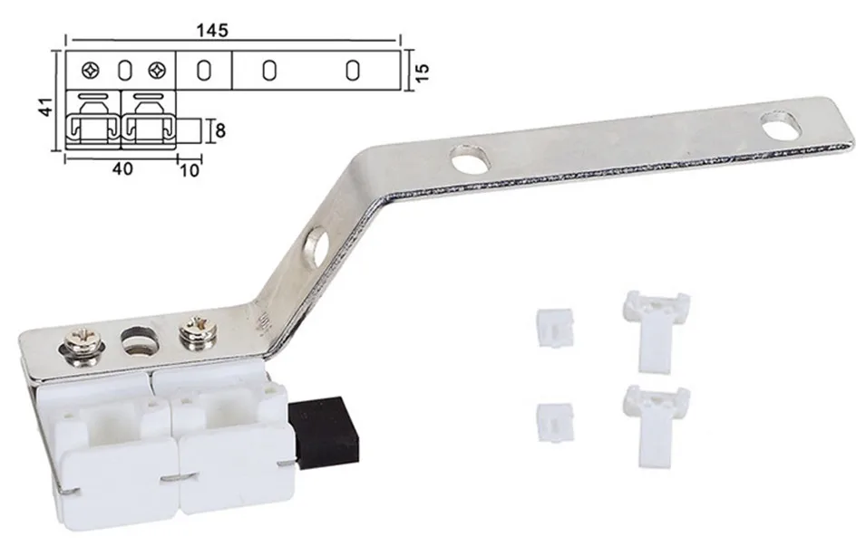 2pcs High Quality Curtain Track flex cars for Dooya xiaomi Smart Home intelligent straight Curtain System Cornice Track Rail-7