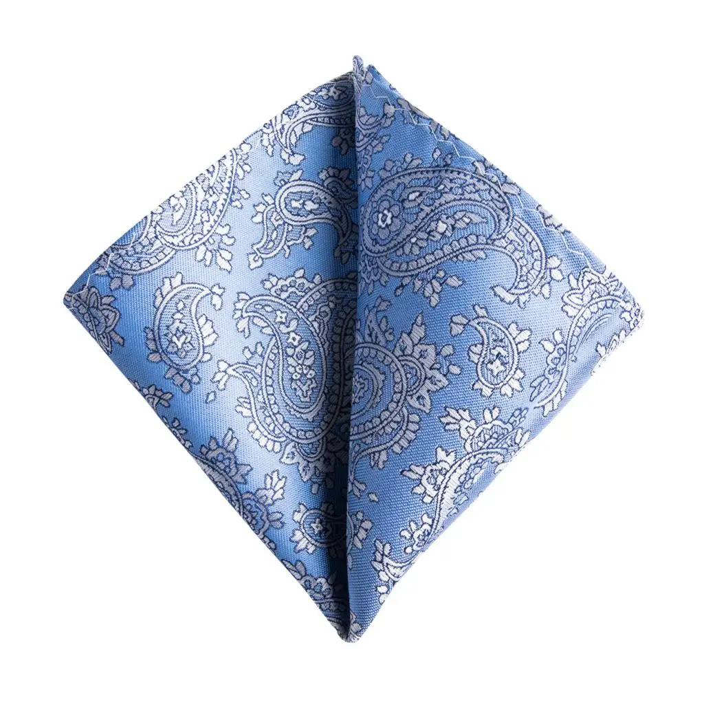 DiBanGu 2019 Новый сине-белые Для мужчин галстук с узором "огурцы" 100% шелк Галстук носовой платок запонки галстук для Для мужчин Бизнес галстук